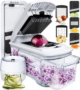     6 1 Fullstar Mandoline Slicer and Chopper Black White (0)