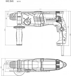  Metabo KHE 2645 (601710500) 5