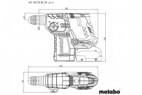    Metabo KH 18 LTX BL 24 3