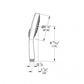   Grohe Power Soul Cosmopolitan 27664000 3