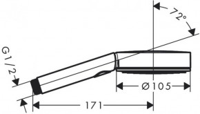   Hansgrohe Pulsify Select 105 3jet  (24100000) 3