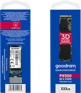  SSD 256GB GOODRAM PX500 G.2 M.2 2280 PCIe 3.0 x4 NVMe 3D TLC (SSDPR-PX500-256-80-G2) 7