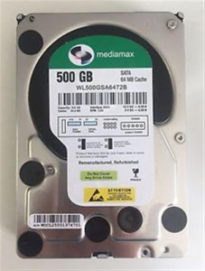   Mediamax HDD SATA 500GB 7200rpm 64MB (WL500GSA6472B) Refurbished