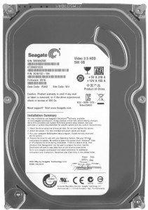  HDD SATA  500GB Seagate 5900rpm 8MB Video (ST3500312CS) Refurbished