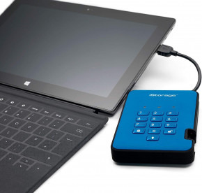   iStorage diskAshur 2 USB 3.1 2TB Blue (IS-DA2-256-2000-BE) 6