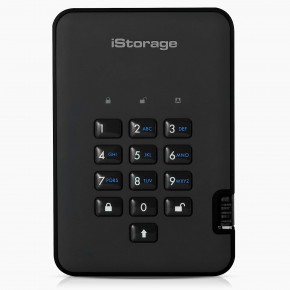   iStorage diskAshur 2 USB 3.1 2TB Phantom Black (IS-DA2-256-2000-B)