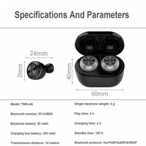    Air Twins A6 TWS Bluetooth +  (55500325)