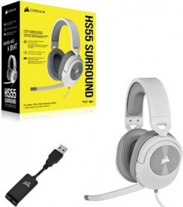  Corsair HS55 Surround Headset White (CA-9011266-EU) 5