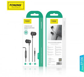  Foneng EP200 REMOTE earphone (EP200-E-R) 3