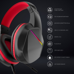  GamePro HS311 RGB Black/Red (HS311) 13