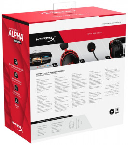  HyperX Cloud Alpha Wireless Black/Red (4P5D4AA) 10