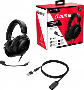 ��������� HyperX Cloud III 3.5mm/USB-A/USB-C Black (727A8AA) 8