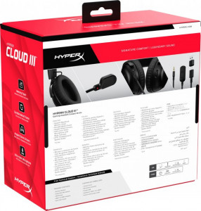 ��������� HyperX Cloud III 3.5mm/USB-A/USB-C Black (727A8AA) 10