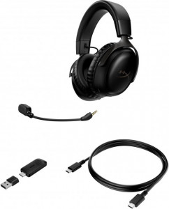   HyperX Cloud III WL USB-A/USB-C Black (77Z45AA) (6)