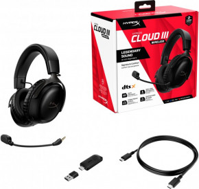   HyperX Cloud III WL USB-A/USB-C Black (77Z45AA) (7)