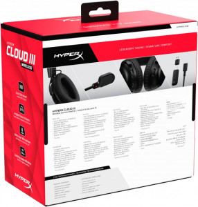   HyperX Cloud III WL USB-A/USB-C Black (77Z45AA) (9)