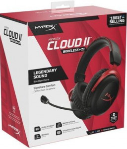  HyperX Cloud II Wireless Black-red (4P5K4AA) 9