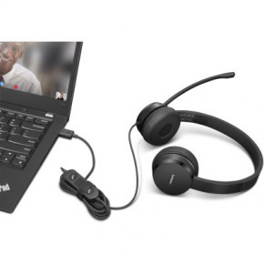  Lenovo USB-A Wired Stereo On-Ear Black (4XD1K18260) 7