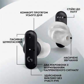  Logitech FITS True Wireless Gaming Earbuds Black (985-001182) 9