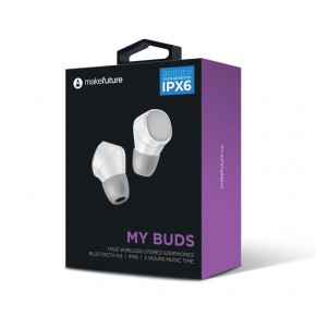    Bluetooth MakeFuture MyBuds TrueWireless White (MEP-TW01WH) 3