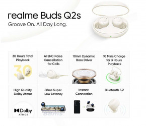 Bluetooth- Realme Buds Q2S Paper White EU_ 11