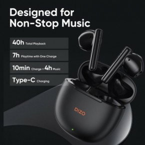 TWS- Realme DIZO Buds P black 5