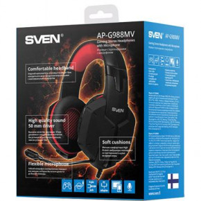  SVEN AP-G988MV Black-Red 6