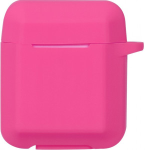  TOTO Plain Ling Angle Case AirPods Rose Red 3