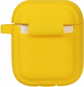  TOTO Plain Cover With Stripe Style Case AirPods Yellow 3