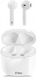  Ttec AirBeat LiteTrue Wireless Headsets White (2KM129B)