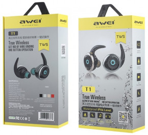   Awei T1 Twins Earphones  (77701176) 4