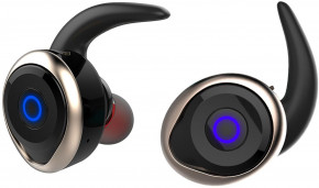  AWEI T1 Twins Earphones Black-Gold #I/S