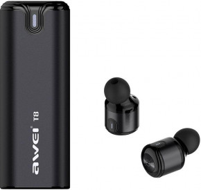  AWEI T8 Twins Earphones Black