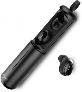  AWEI T5 Twins Earphones Black 4