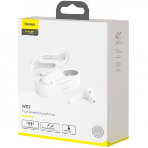    Bluetooth Baseus W07 White 3