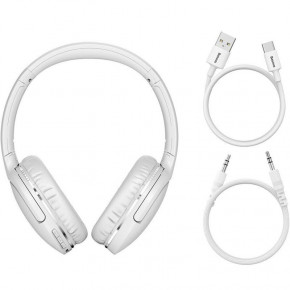    Baseus Encok Wireless headphone D02 Pro (NGTD01030) White 8