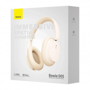  Baseus Bowie D05 Wireless Headphones Creamy-white 7