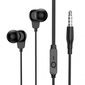  Borofone BM64 Goalant universal earphones with mic 3.5  (mini-Jack) Black (BM64W)