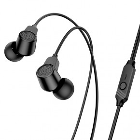  Borofone BM64 Goalant universal earphones with mic 3.5  (mini-Jack) Black (BM64W) 3