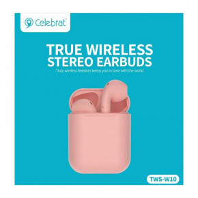  Celebrat W10 TWS Bluetooth V5.0 Pink 3