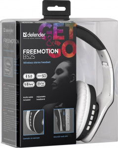    Bluetooth Defender FreeMotion B525 Black/White (63525) 5