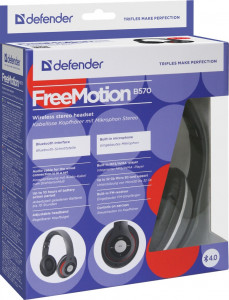    Bluetooth Defender FreeMotion B570 Grey/Red (63570) 4