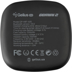    Bluetooth Gelius Pro Twins Gemini 2 HBT-025 Black