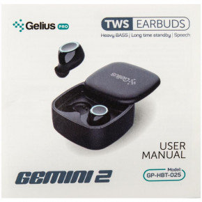    Bluetooth Gelius Pro Twins Gemini 2 HBT-025 Black 4