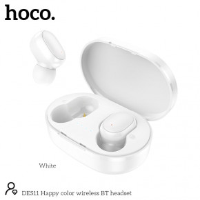  Hoco DES11 Wireless Headset TWS White