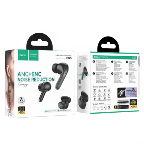  TWS  Hoco EQ5 Energy true wireless ANC+ENC noise reduction |BT5.3 | Black 7