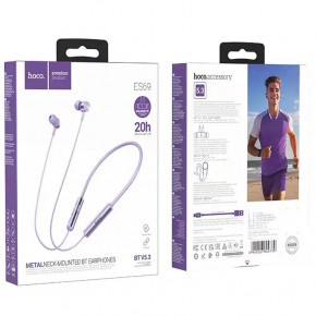 Bluetooth  Hoco ES69 Platium neck-mounted Purple 4