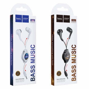  Hoco M68 Easy clip Telescopic earphones White 3