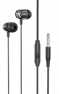  Hoco M88 Graceful universal earphones with mic Black 3