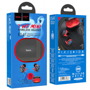  Bluetooth  Hoco ES41 Clear sound TWS Black-Red 5